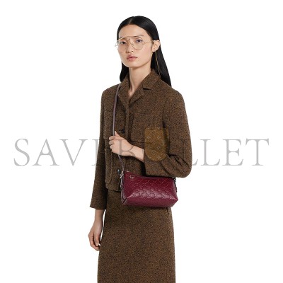 GUCCI GG EMBLEM SMALL SHOULDER BAG ‎847450 (22*14*8cm)